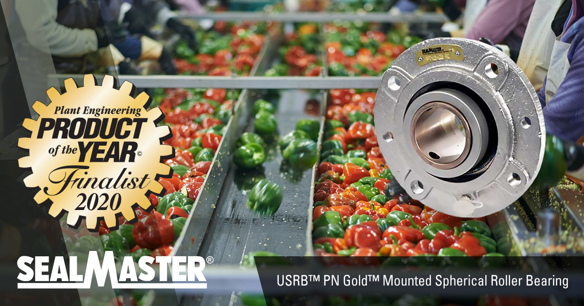 Sealmaster® USRB™ PN Gold™ Mounted Spherical Roller Bearings are fully corrosion resistant, AND a finalist for Plant Engineering’s PRODUCT OF THE YEAR! Qualified subscribers can vote for our bearings at gspplatform.cfemedia.com/pe/productProf… 
To learn more, visit rgl.bz/yyk