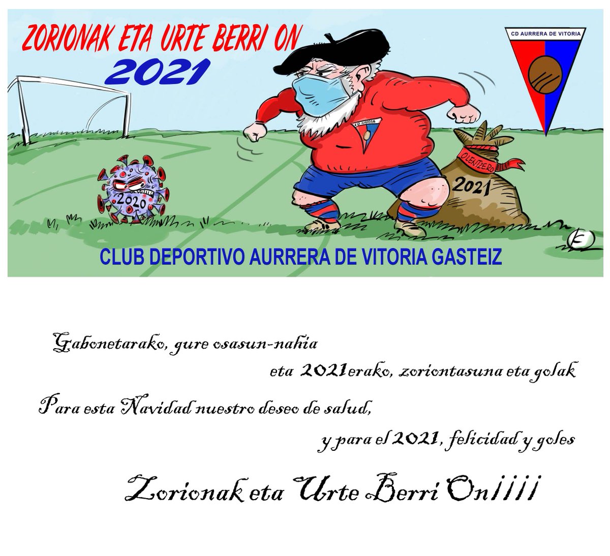 aurreravitoria's tweet photo. Tod@s l@s que componemos la familia del Club Deportivo Aurrera de Vitoria queremos desearos una Feliz Navidad y un próspero Año Nuevo.

¡Que vuestras fiestas se llenen de Felicidad Rojilla! ❤

#ADV 🔴⚽️🏐🎯🏒 https://t.co/NZbkcXWmMN