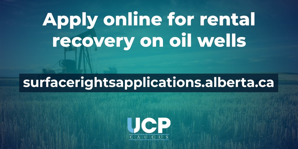 Alberta’s government has launched a new website to help landowners apply for rental recovery on oil wells. The new website saves time for landowners, and cuts red tape and costs for taxpayers. #ableg