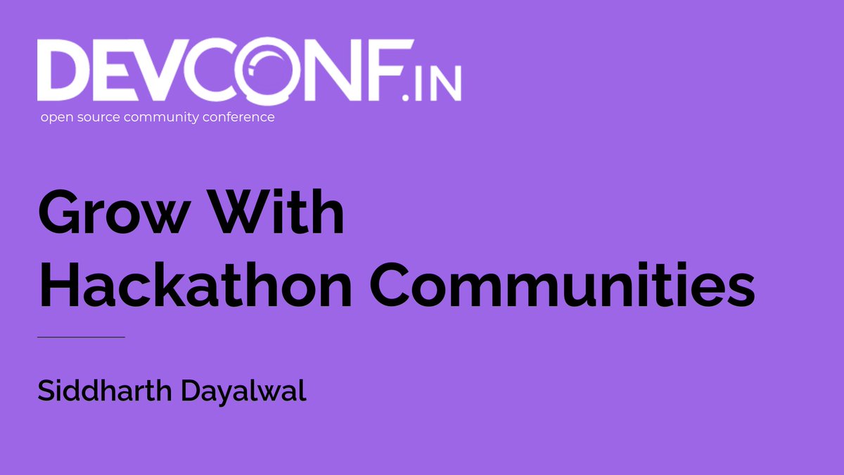 siddharth_hacks's tweet image. Completed recording my session &quot;Grow With Hackathon Communities&quot; for #DevConf_IN 2020🥳

Really excited and looking forward for the same!💫

Join me and register now here: hopin.com/events/devconf… 🚀

#Hackathon #Community #OpenSource #Developer #Conference #FOSS