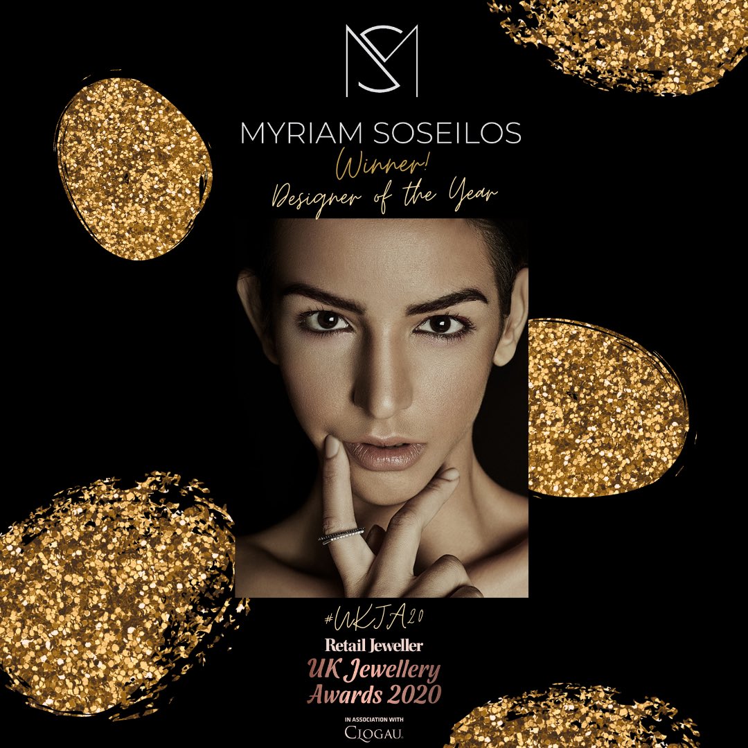 MyriamSOSLondon's tweet photo. 🏆 UKJA 2020: We are delighted to have won Designer of the Year at @retailjeweller’s @UKJAwards 2020 in association with @Clogau!

👏 Congratulations to all of the other finalists.

#ukja20 https://t.co/4hcpzjgX1s