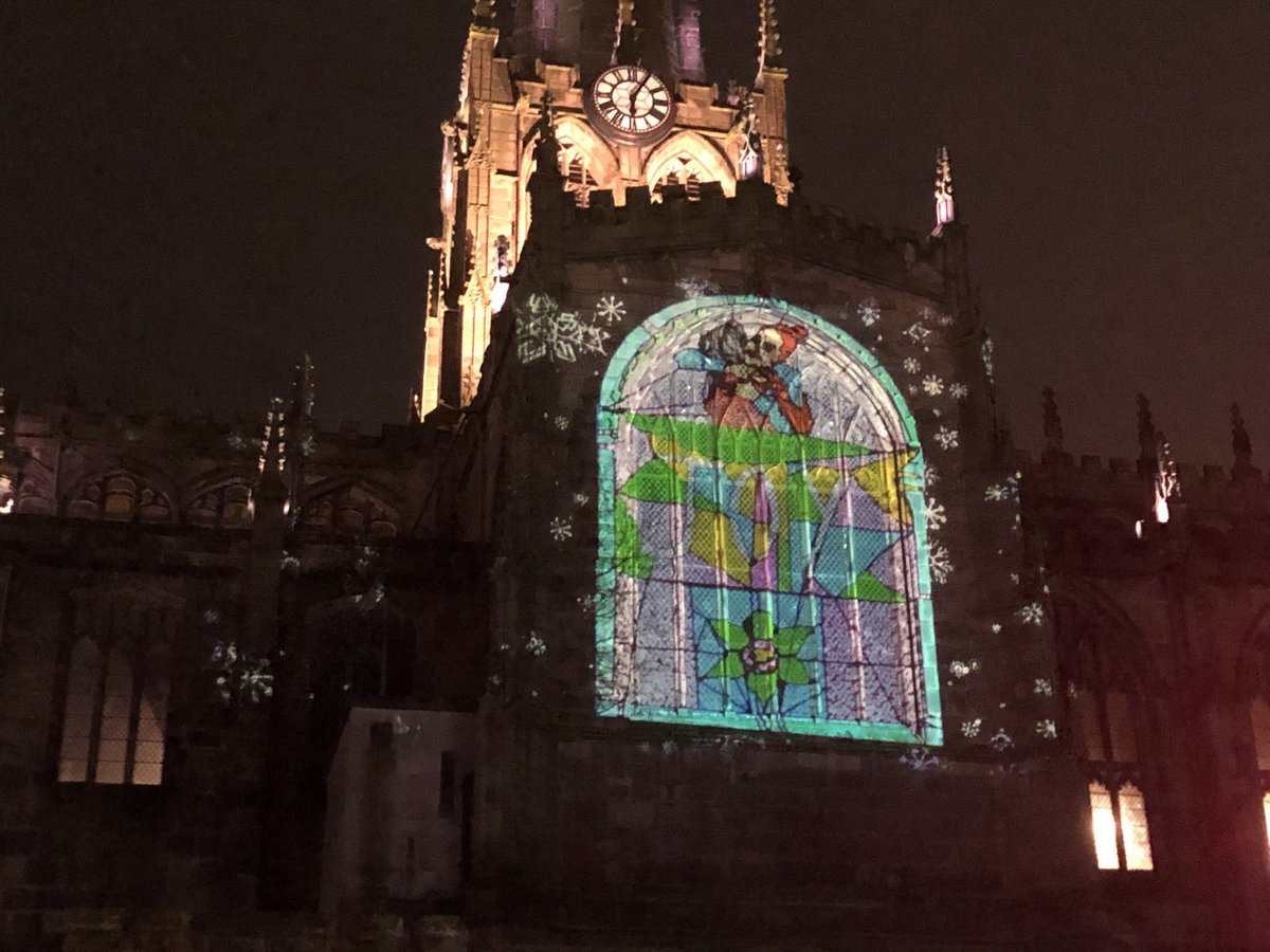 UlleyRanger's tweet image. Thought the Rotherham Minster light installation was that awesome in fact, I went down with the family to check it out☺️