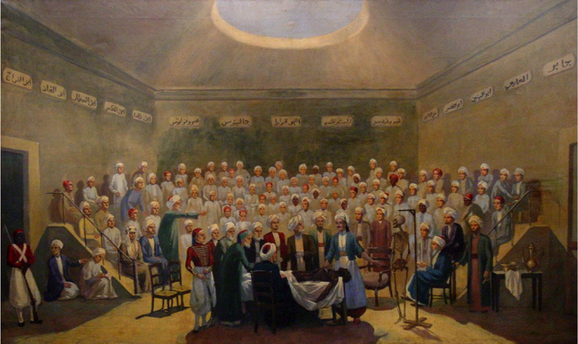 The Egyptian School of Medicine was officially established under Clot’s directorship in 1827, with the first class graduated in 1832. Top graduates--hakims--went on to sit for qualifying examinations in Paris. Then, and only then, could they take the title "doctor." (11/27)