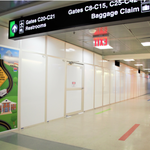 panamarinc's tweet photo. Let PanAmar help your passengers get ready for take off! Quickly Build Airport COVID Screening &amp; Containment Areas with STARC Systems. 

https://t.co/92qBaWmT9R https://t.co/vIbGrwkMUG