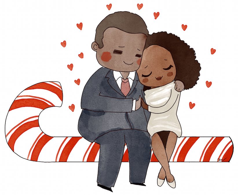 slow_to_pique's tweet photo. On the 2nd day of Hannimas, my true love sent to me - 

          2 Crawford loves

#HannibalAdvent  #Hannibal #hanniholidays #12DaysofHannimas 

(Art by the lovely @WisesnailArt ) https://t.co/z1AEToPf0F