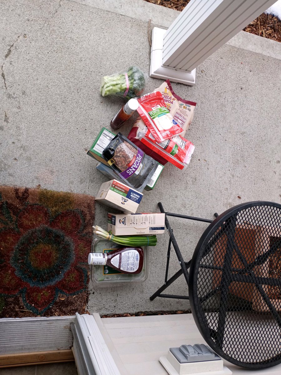 Tray_Den's tweet photo. Can you believe @Shipt delivered my groceries and left them on the ground? WTH??? https://t.co/aahABt0k6n