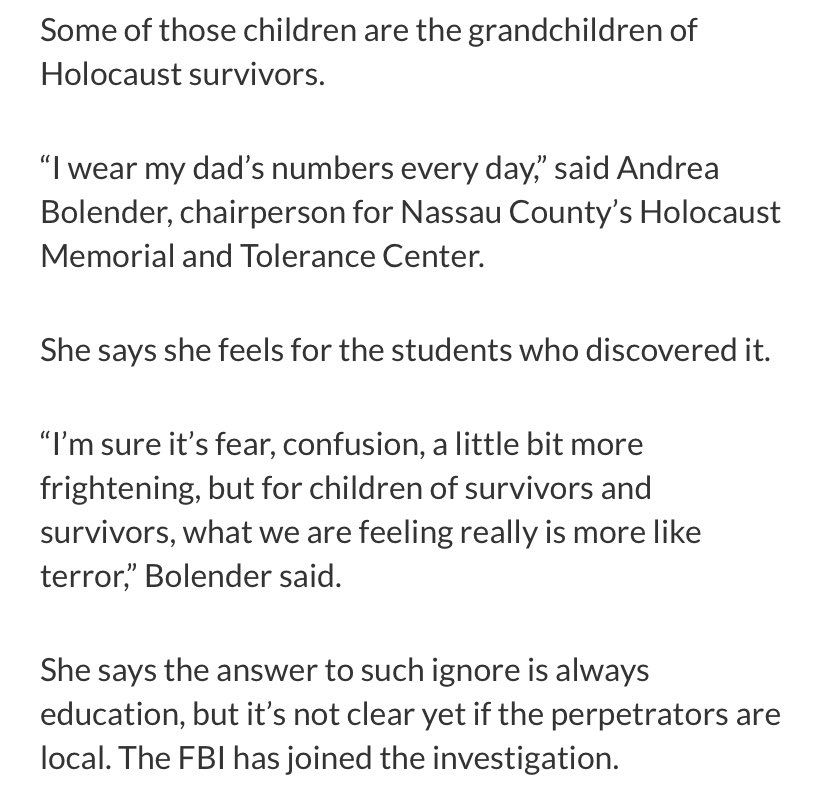 hmtcli's tweet photo. Our Chair Andrea Bolender speaks out against Long Island Hebrew school hacked with antisemitic messages! @hmtcli #notoleranceforintolerance #Holocaust #holocausteducation @WCBSTV https://t.co/S4iYFIkVLl