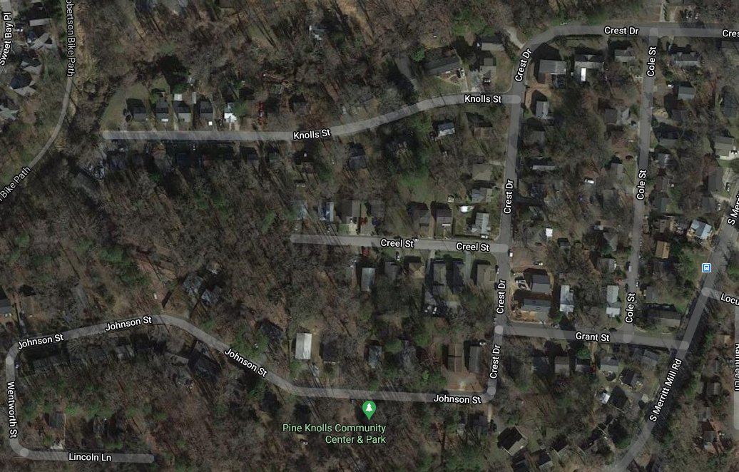 TIL that  @FHA worked with  @UNC to build a segregated subdivision for African American employees before WWII in Chapel Hill. I think I've got the correct neighborhood below. 1/10