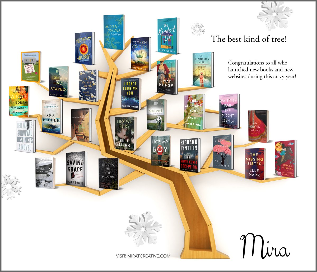 Well, 2020 was not a great writing year for me, but I did get to help many wonderful authors launch their websites - which makes me happy. Visit miratcreative.com to see <a href="/DianeZinna/">Diane Zinna</a> <a href="/RitaWoodsAuthor/">Rita D Woods</a> <a href="/KosokoJackson/">Kosoko Jackson</a> <a href="/juliecardalt/">Julie Carrick Dalton</a> <a href="/TraceyEnerson/">Tracey Enerson Wood</a> <a href="/anjalienjeti/">Anjali Enjeti</a>'s sites, + more!