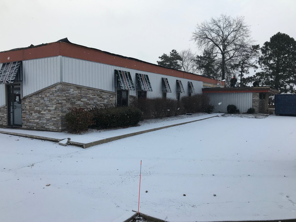 New roof donated by contractors to non-profit.  Roof on building for Five Star Life in Elkhart, in bad shape. Estimated it would cost $120,000 to replace. Area contractors donated time, labor, materials, to do the job themselves#4/6/10pm