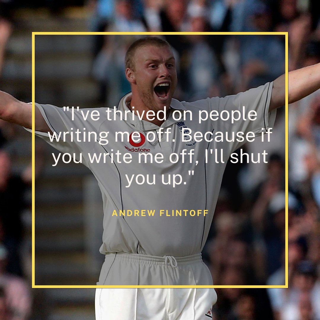 QUOTE OF THE DAY

Todays #quoteoftheday comes from <a href="/flintoff11/">Andrew Flintoff</a>

#Modaymotivation #FreddieFlintoff #AndrewFlintoff #EnglandCricket