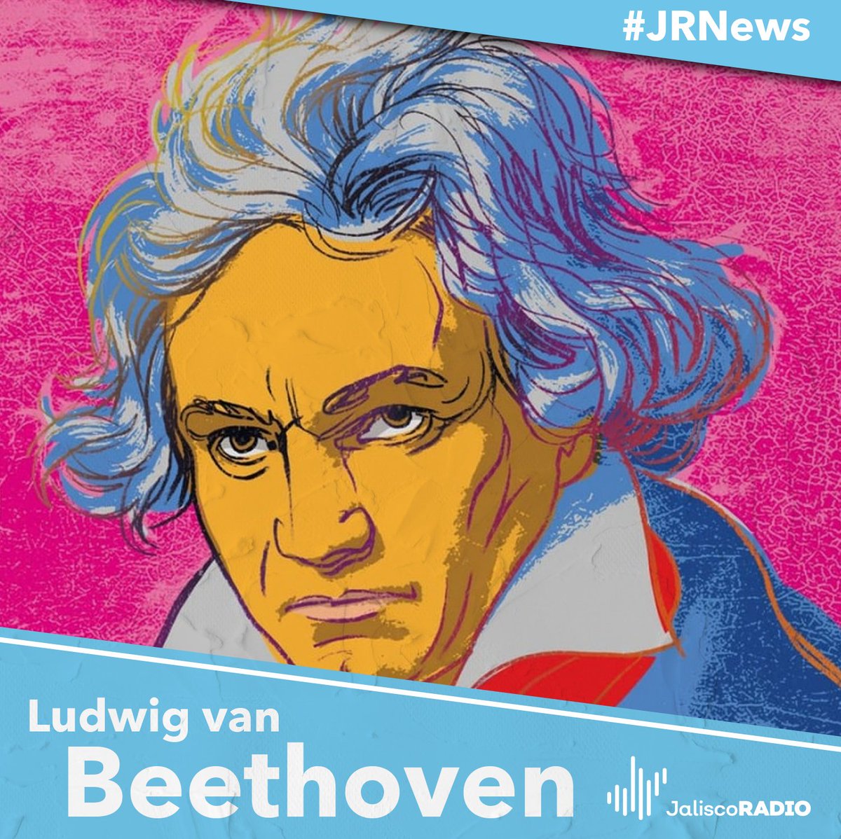 JaliscoRadio's tweet photo. #JRNEWS🔘

Se cumplen 250 años del nacimiento de #LudwigVanBeethoven🎻, compositor, pianista y director de orquesta, su genio surcó tanto el #Clasicismo como el #Romanticismo, y su música, cambió de manera irreversible el mundo.

¿Cuál es tu pieza/obra favorita de #Beethoven?🧐👇🏽 https://t.co/4LJGYpk9oi