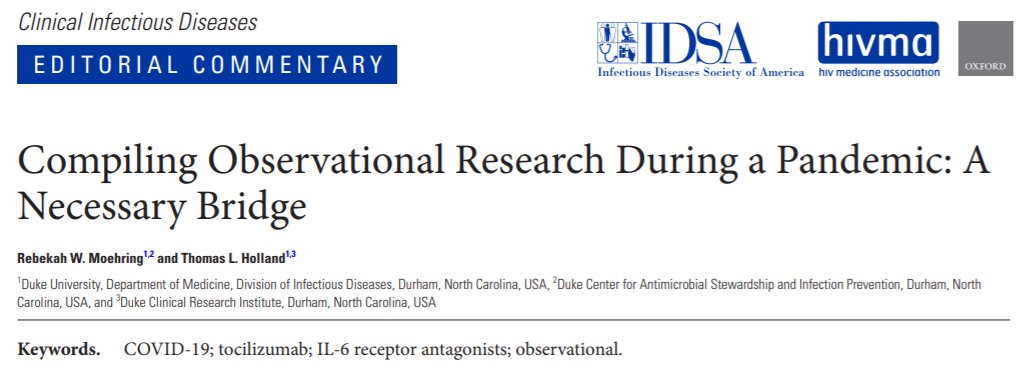 DASON (@dason_duke) on Twitter photo How has the COVID-19 pandemic affected the way we do research? <a href="/Duke_ASET/">Duke Antimicrobial Stewardship</a>'s <a href="/rebsmoe/">Rebekah Moehring</a> and Dr. Holland from <a href="/DukeAdultID/">Duke Infectious Diseases</a> talk about it in Clinical Infectious Diseases. How has the COVID-19 pandemic affected the way we do research? <a href="/Duke_ASET/">Duke Antimicrobial Stewardship</a>'s <a href="/rebsmoe/">Rebekah Moehring</a> and Dr. Holland from <a href="/DukeAdultID/">Duke Infectious Diseases</a> talk about it in Clinical Infectious Diseases.