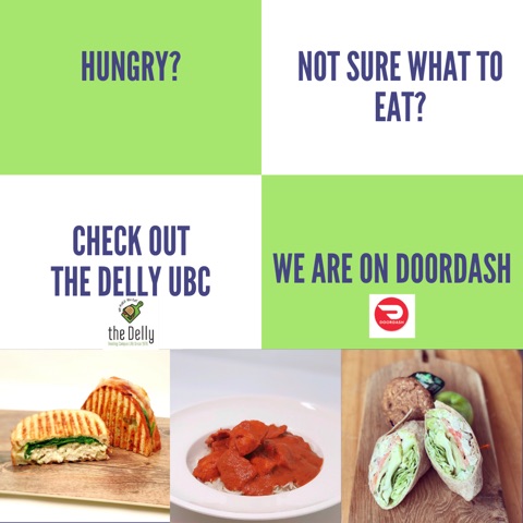 What's for LUNCH today? Let us make it easier for you! Now on DoorDash so you can enjoy at home! Click on doordash.com/buttons/628073/ and enjoy! <a href="/WesbrookVillage/">Wesbrook Village</a> <a href="/ubc/">University of British Columbia</a> <a href="/UBCFraternities/">UBC Fraternities</a> <a href="/UBCSororities/">UBC Sororities</a> <a href="/ubcrec/">UBC Recreation</a> @ubcresidence <a href="/alumniubc/">alumni UBC</a> <a href="/FacultyUbc/">UBC Faculty Association</a> <a href="/ubcscience/">UBC Science</a>