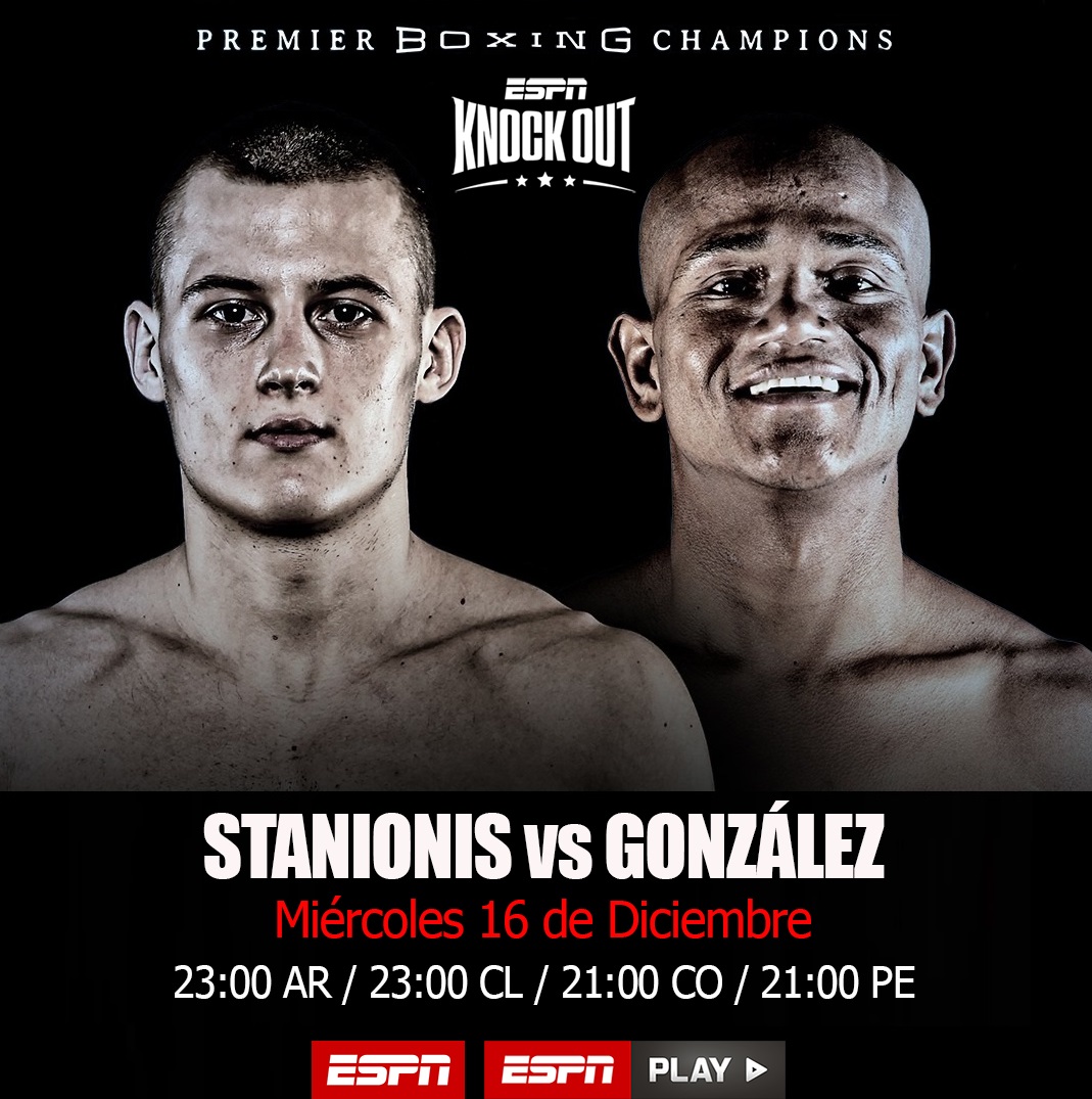 HOY HOY HOY!

🥊 Eimantas Stanionis 🇱🇹 vs Janer González 🇨🇴
🥊 Eumir Marcial 🇵🇭 vs Andrew Whitfield 🇺🇸
🥊 Fernando Molina 🇲🇽 vs Teodoro Alonso 🇺🇸
🥊 Y más!

🔥EN VIVO🔥 por #ESPNKnockOut 

📺ESPN
23:00 🇦🇷🇨🇱🇺🇾🇵🇾
22:00 🇧🇴🇻🇪
21:00 🇨🇴🇵🇪🇪🇨

📺ESPN2
22:00 🇩🇴
21:00 🇵🇦
20:00 🇳🇮🇬🇹🇸🇻🇭🇳🇨🇷