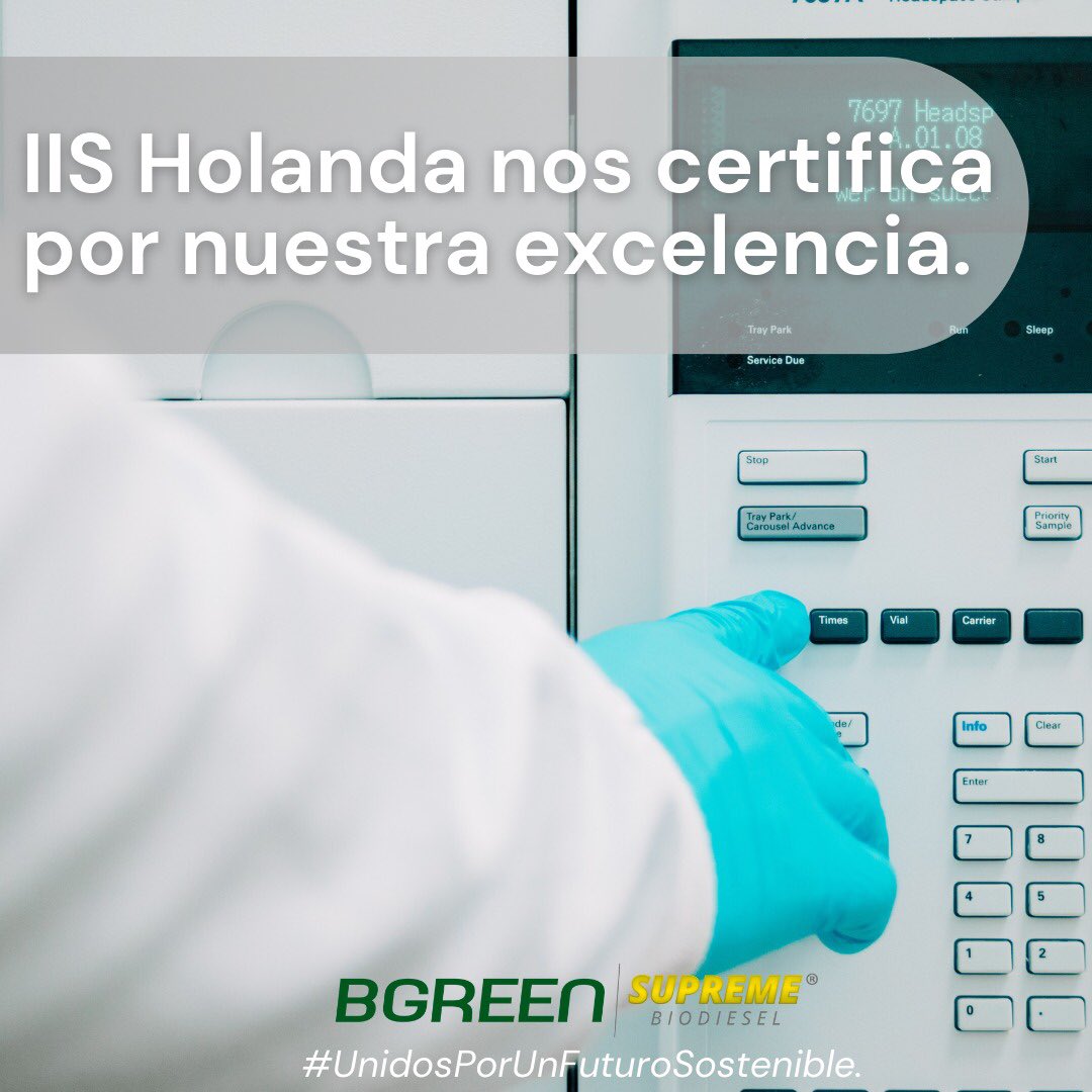 bgreenoficial's tweet photo. #Datos | El Institute for Interlaboratory Studies 🇳🇱 realizó un reconocimiento al laboratorio de nuestra compañía Biocosta Green Energy debido al excelente rendimiento en 1️⃣1️⃣/1️⃣1️⃣análisis realizados. https://t.co/nWyCBYaOKT