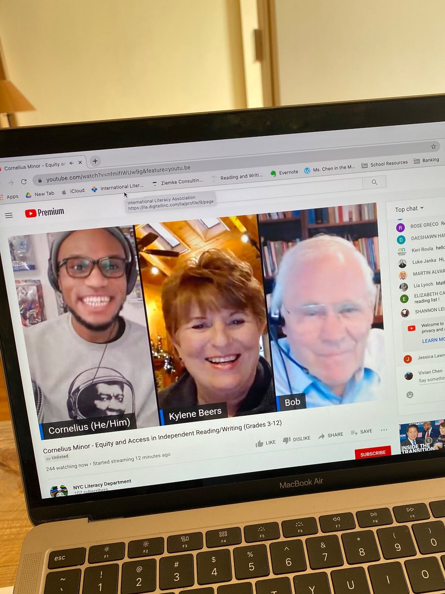 MisterMinor's tweet photo. Almost 20 years ago, @KyleneBeers visited my classroom in Brooklyn.

I was a mess of a young teacher trying to make sense of a post 9/11 world.

To this day, she &amp; @BobProbst continue to invest in my potential. They even "visited" me at work yesterday. I can't thank them enough. https://t.co/WNRDGsRoqX
