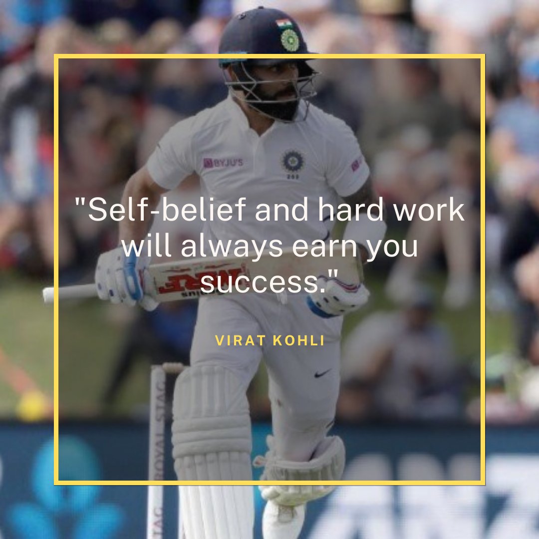 QUOTE OF THE DAY

Todays #quoteoftheday comes from <a href="/imVkohli/">Virat Kohli</a>

#Modaymotivation #ViratKohli #Kohli #IndiaCricket #India #RCB #PlayBold
