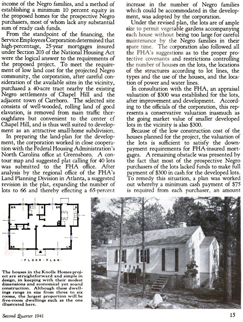 From the FHA's Second Quarter 1941 issue of "Insured Mortgage Portfolio," here's the whole article with a few musings from me to follow. 2/10