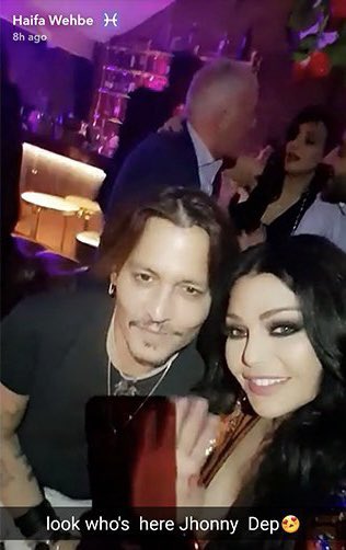 Haifa Wehbe and “Jhonny Dep”