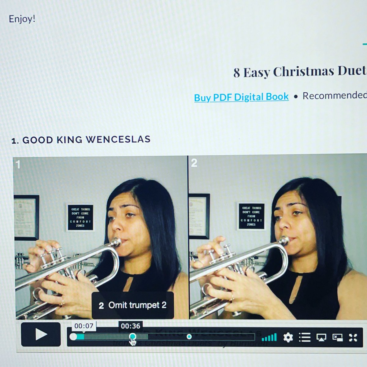SNEAK PEEK of the brand new section of my trumpet course online; play-alongs! Woo!
————
#trumpet #trumpetplayer #trumpettips #trumpetlessons #trumpetteacher #trumpetlessonsonline