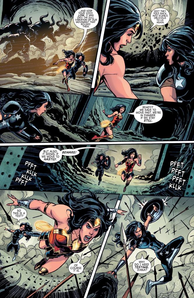 Comixology's tweet photo. Wonder Woman and Donna Troy enter an ancient and mysterious Layrinth. Can they survive its challenges and make it to the center alive? https://t.co/Cwg18XSmVq

W: #DanAbnett
A: @TDerenick
C: @RexLokus
L: @TravisJLanham
E: @mikhalmc https://t.co/cyv3oSUKG2
