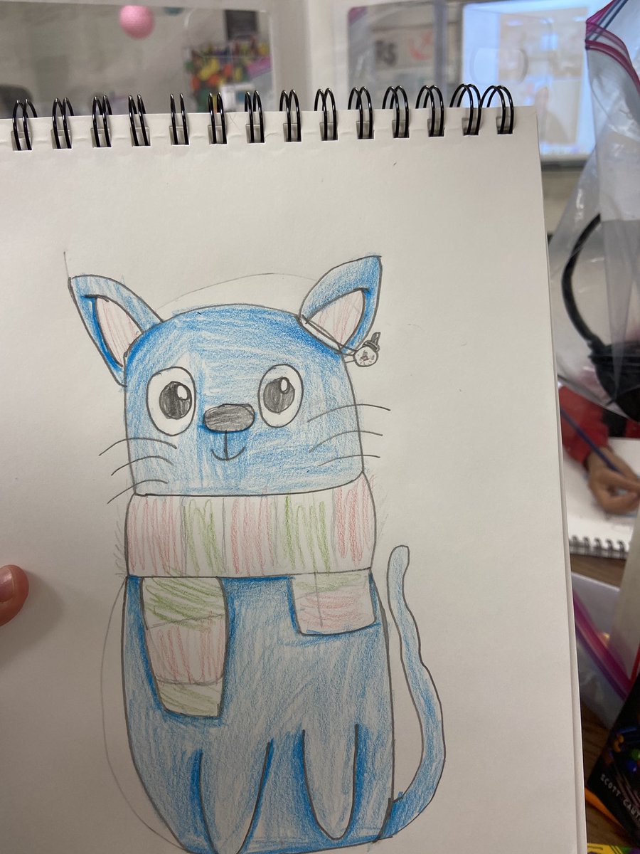 ArtEthridge's tweet photo. Remote learning day with third grade learning about artist Angie Rozelaar and her cool cats! #underthesce #lisdlearns #collaboration #art #artteachers #elementaryartteachers #advocateforart #creativesce @creativeSCE https://t.co/dZKoReeqOV