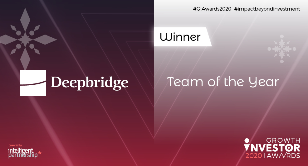 GIAwards's tweet photo. What a night for this team!!!

@DeepbridgeCap have won Team of the Year 🏆🏆 Well done!👏

#GIAwards2020 #impactbeyondinvestment #growthcapitalatwork https://t.co/OINSb7codp
