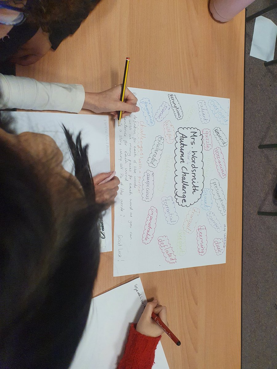 AMGnichuana's tweet photo. Showcasing our use of #mrswordsmith
vocab with thanks to @MrsWOfficial #wowwords #year4 #stmatthews https://t.co/ZlyA9Jf9Fz
