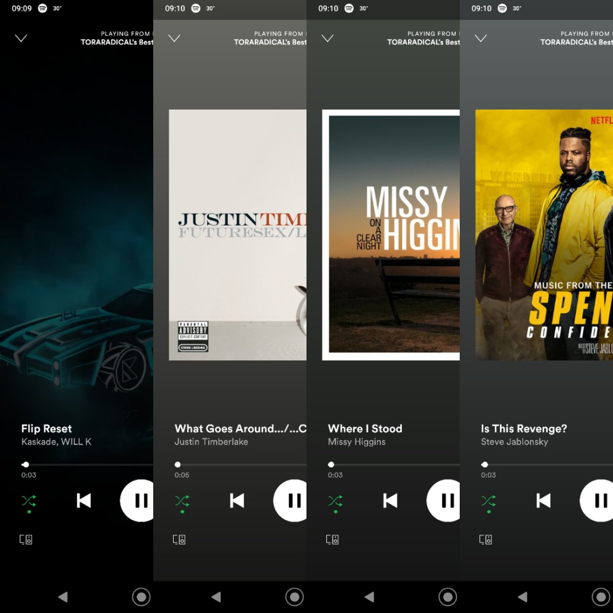 DJSangsta's tweet photo. Today's #First4Songs: #FlipReset by #Kaskade and #WillK, #WhatGoesAroundComesAround by #JustinTimberlake, #WhereIStood by #MissyHiggins, #IsThisRevenge from #SpencerConfidential by #SteveJablonsky.
#music #DJSangsta #musicislife #Spotify #musicismyescape #oooShiny https://t.co/k4YPtv5iH3