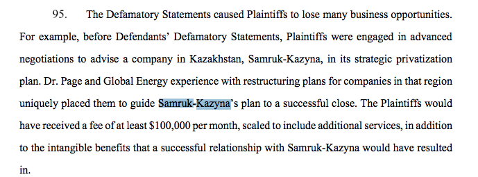 Cyprus isn't new but the Kazazh mention stuck out because of a meeting Carter Page had in Dec 2016 with the Kazach Amb to UK regarding a business deal. (From his recent lawsuit:)  http://www.samruk-kazyna.kz/ 