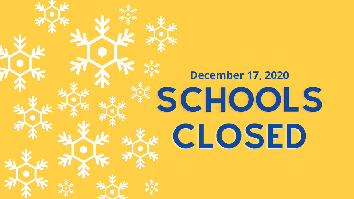 BethpageUFSD's tweet photo. The Bethpage School District will be closed tomorrow Dec. 17 due to the incoming inclement weather. Be safe and warm! https://t.co/7ipkicMDC0