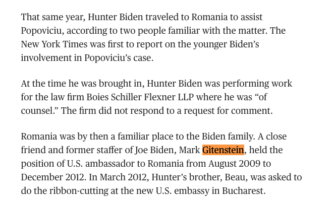 Changing gears dramaticaly lol I forgot all about the Romanian connection.  https://www.nbcnews.com/politics/politics-news/hunter-biden-s-legal-work-romania-raises-new-questions-about-n1071031