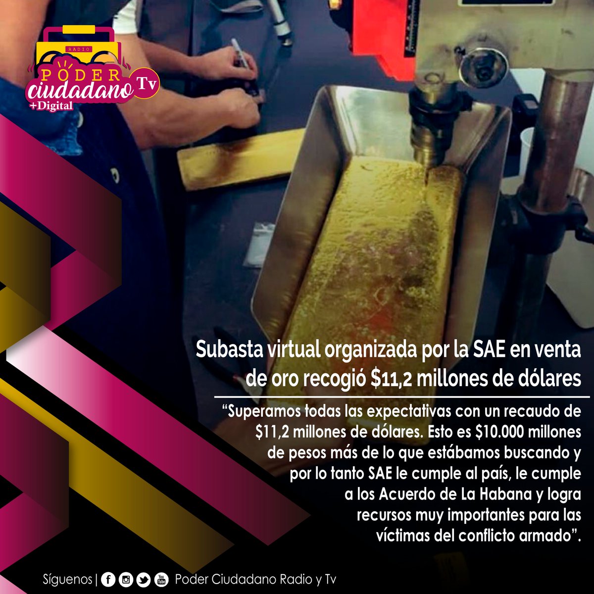 Eso quiere decir que vamos a entregarle a la Unidad de Víctimas 40.000 millones de pesos para seguir avanzando en la reparación de quienes fueron víctimas de ese grupo.