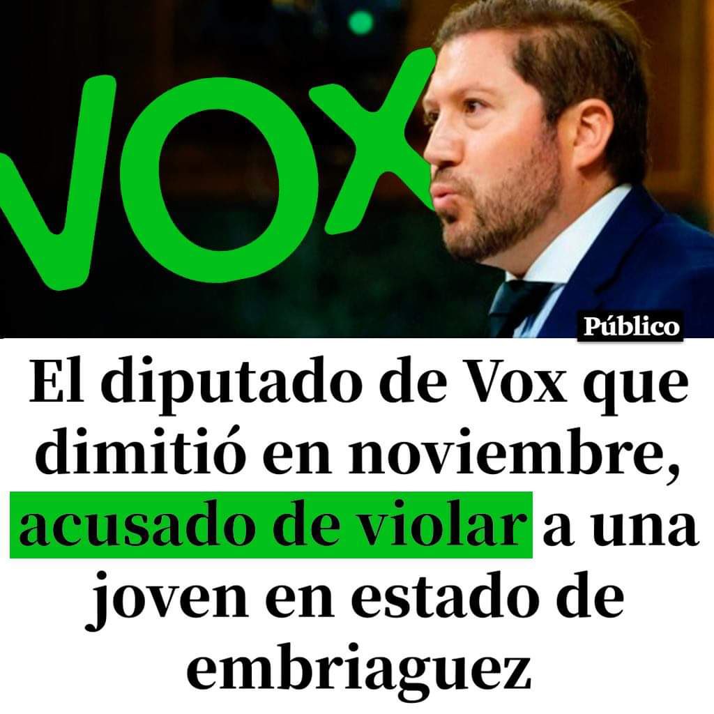 AndaluciaSinVOX's tweet photo. Oye @Santi_ABASCAL mucho hablar de los MENAS , a ver cuando hablas de tus diputados que dimiten y no dices la causa 👇🏻👇🏻 https://t.co/GlmNvp37DT