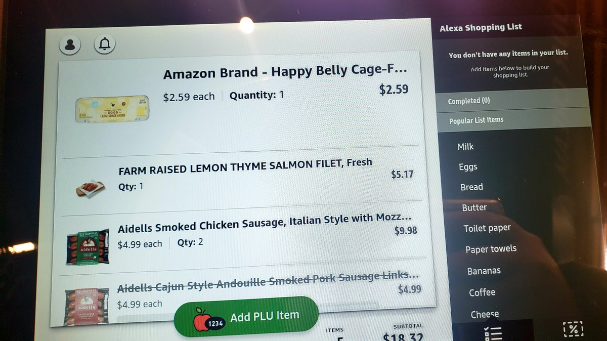 You will notice a lot of Amazon’s private label, Happy Belly, around the Amazon Fresh store.  #retail  #privatelabel