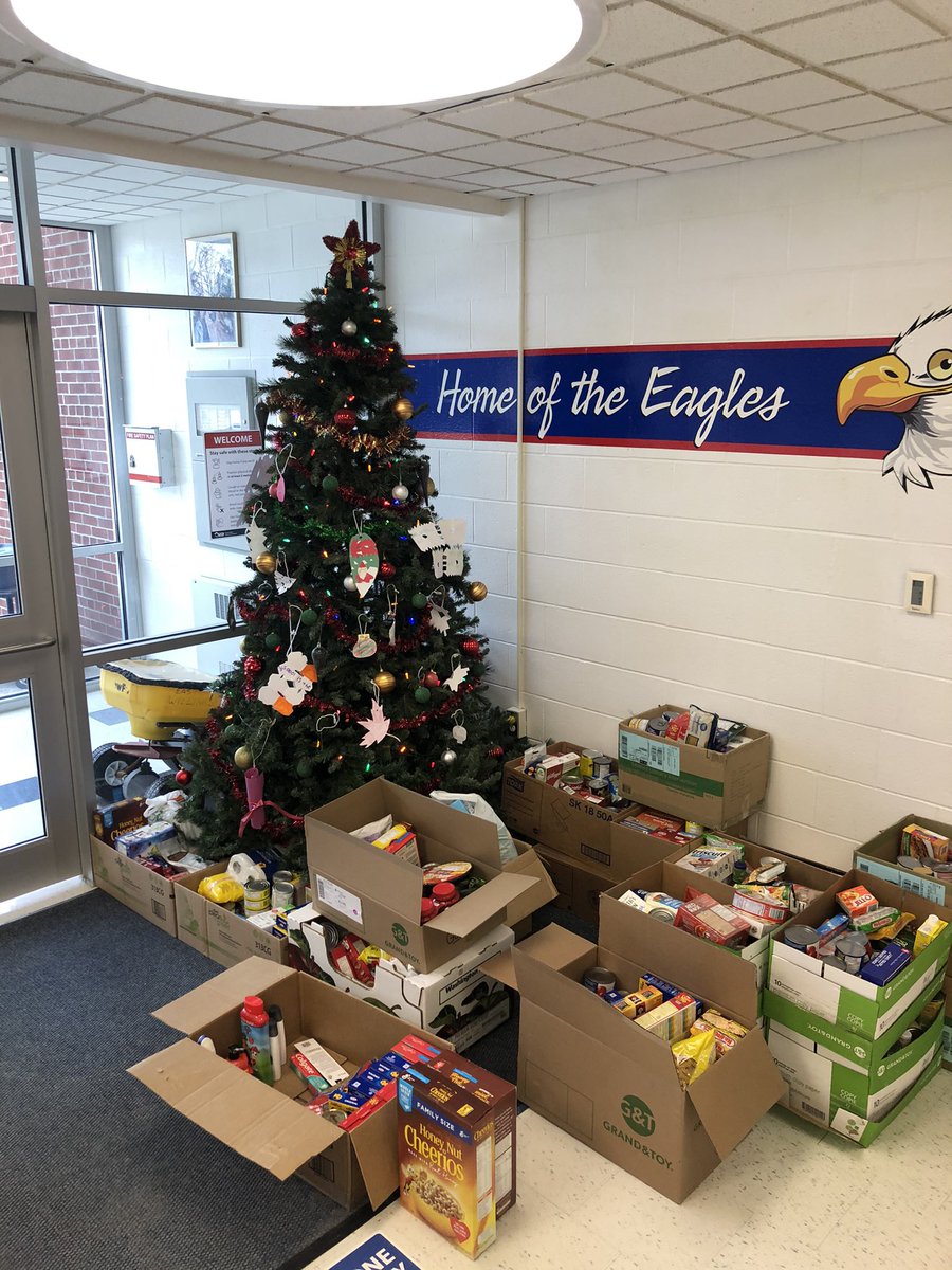 Thank to our community for their generosity and kindness in supporting our local food bank. Amazing work Eagles!