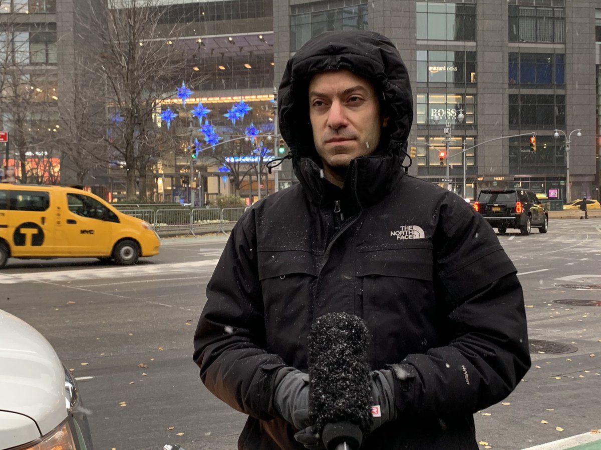 <a href="/YonPom/">Yon Pomrenze</a> reports live from NYC as the first winter storm hits the Northeast US