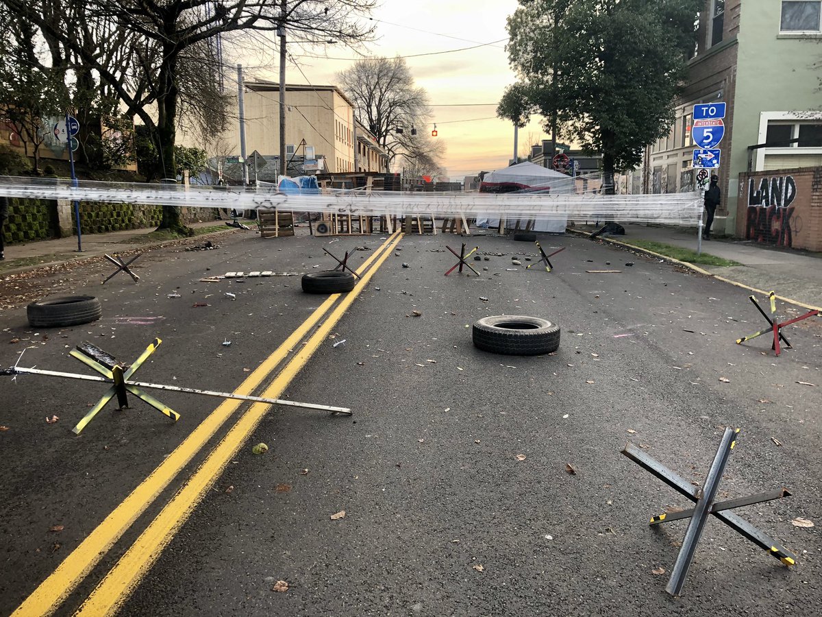 Some before and after shots of the streets and barricades. Despite some small graffiti you wouldn’t have know the space was occupied for a week.