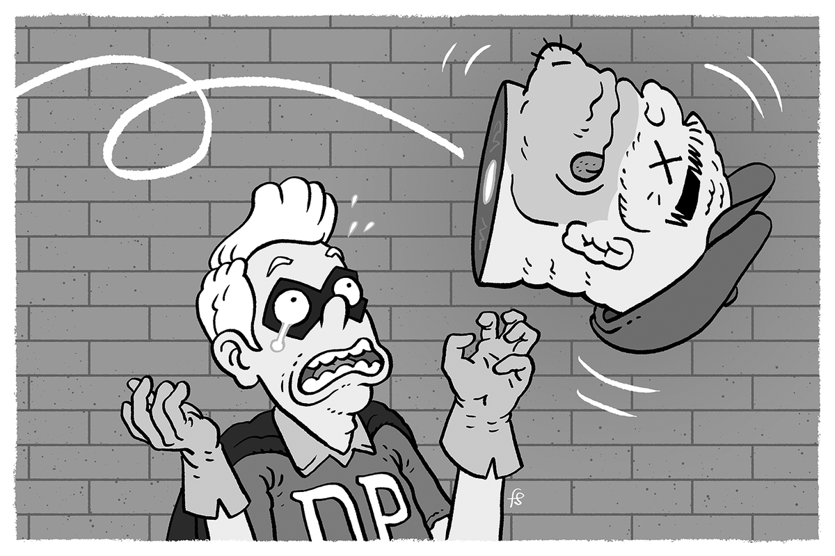 I did an illustration for the short story "A Message From Deathpunch Boy" by @jamesfinngarner, which is featured in @AhoyComicMags's THE WRONG EARTH: NIGHT &amp; DAY #1, on sale January 6! 