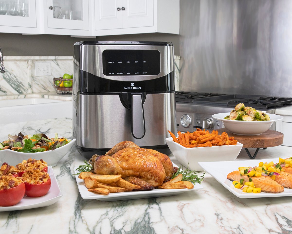 Paula Deen on X: I'm live in my kitchen! Click here to join me and check  out the delicious meals you can make with my Paula Deen Air Fryers:    /