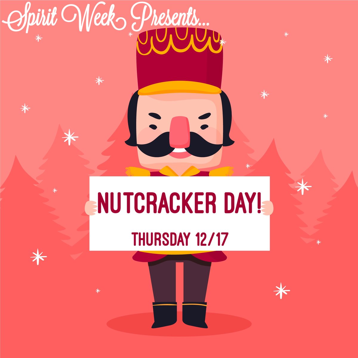 CarlsbadDance's tweet photo. We’re going nuts over tomorrow’s spirit day... It’s Nutcracker Day! Dress in your soldier attire to fight off the Mouse King!🐭 https://t.co/hP5FZLXvMM