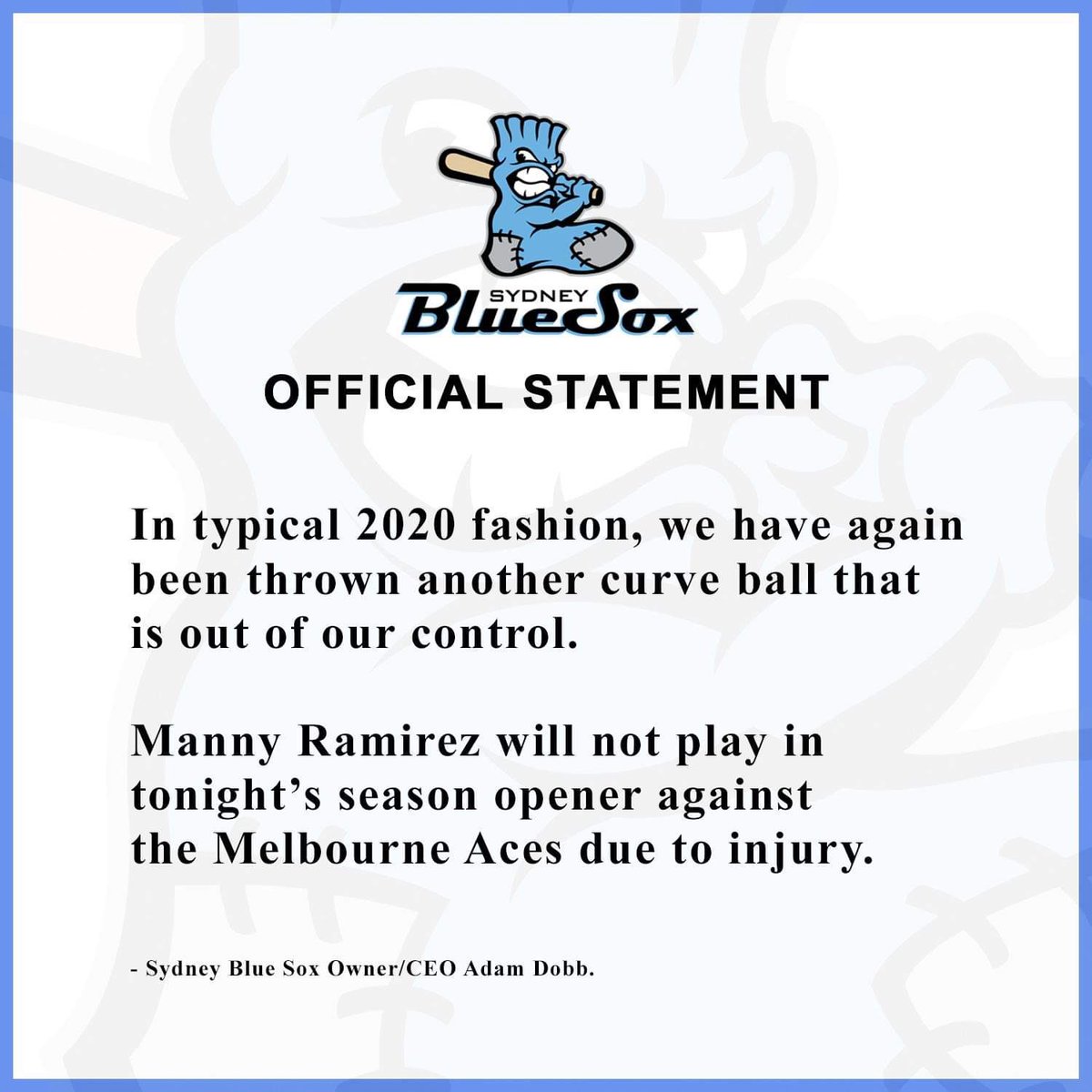 Sydney Blue Sox tweet media