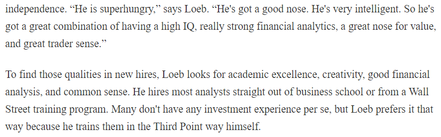 2/ The talent he looks for