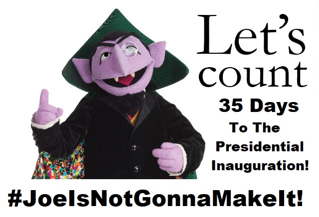35 Days To The Inauguration.  #JoeIsNotGonnaMakeItYou will see dozens of drops like this on the way to January 20.Each one will be based on documented evidence & will be quite damning.Joe will refuse to talk about it. https://twitter.com/AndrewKerrNC/status/1339382870968836097?s=20