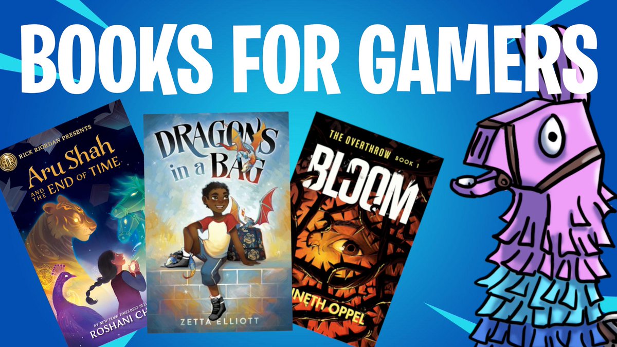 My BEST BOOKS TO READ IF YOU LOVE FORTNITE video is live now!Featuring books by  @kennethoppel  @EricRWalters  @zettaelliott  @Roshani_Chokshi  @nicoleckear  @RosanneParry  @CNegronWrite  @ShannonDoleski  @lisa_mcmann  @ariannecostner  @arden_katherine 