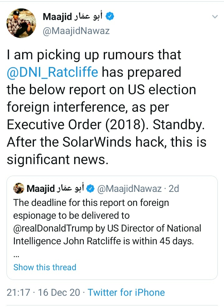 Those of you who think that the US Election is already done & dusted for president-elect Biden might need to consider that Maajid Nawaz anticipates a game-changing move on Friday in the bid to re-elect Donald Trump.