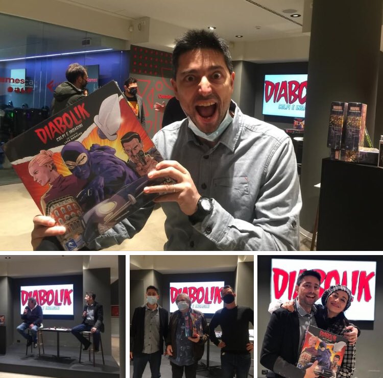 Oggi abbiamo presentato Diabolik in Feltrinelli a Milano. Non abbiamo potuto invitarvi ma tra qualche giorno potrete acquistare Diabolik nel tuo negozio di fiducia. #pendragongamestudio #pendragongames #diabolikcolpieindagini #Milano #diaboliklovers #picoftheday