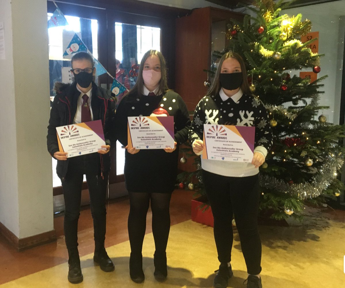 Gala_Academy's tweet photo. Massive congratulations to our Galashiels Academy See Me ambassadors (Ewa, Lauren & Siobhan) who received an Inspire award from @sbinspireawards. We are very proud of all three of you and very grateful for all the work you do in our school! Well done! https://t.co/D7jbsOmLxs