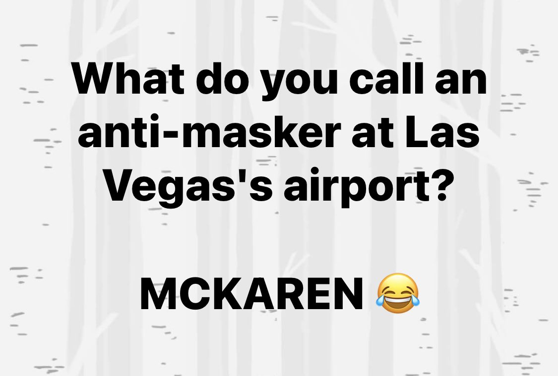 aiquoc's tweet photo. #lasvegas #mccaran #karen #antimask #covid19 #coronavirus https://t.co/mgw2sXaE1C